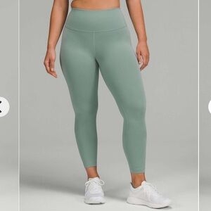 Lululemon Wunder Train Contour Fit High-Rise Tight 25" Size 6 Misty Glade